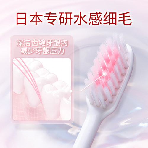 LION狮王细齿洁精巧软毛牙刷细毛护龈成人牙缝高效洁净小头去渍 - 图2