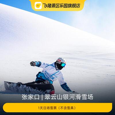 [翠云山银河滑雪场-1天日场雪票（不含雪具）]