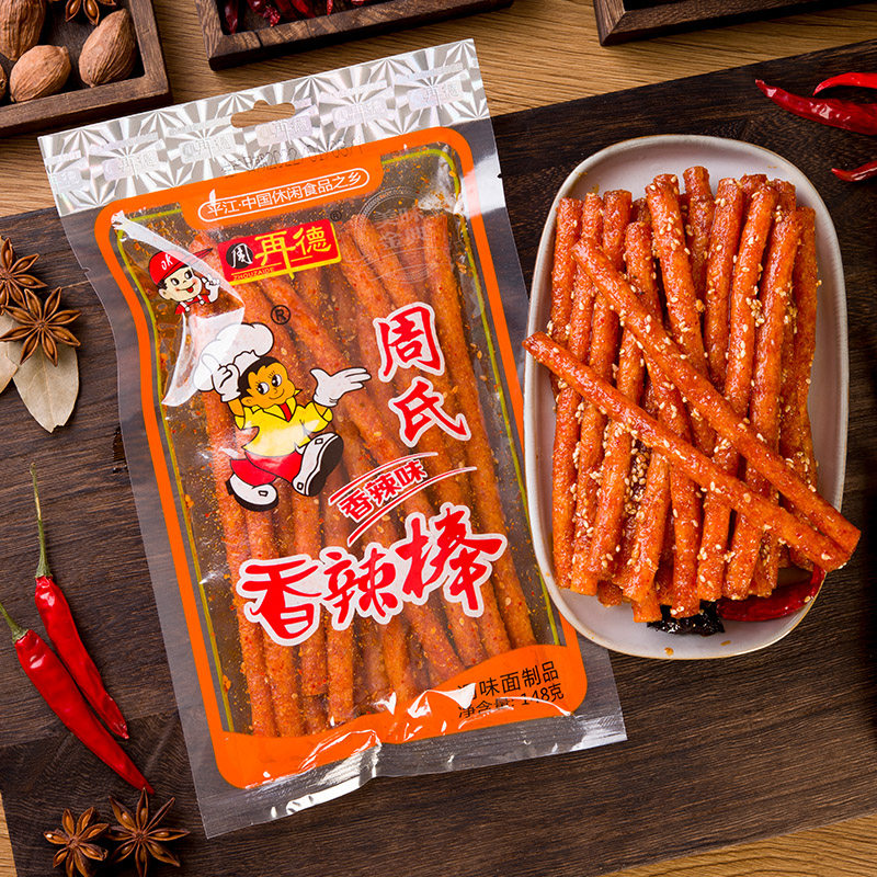 周再德周氏香辣棒麻辣豆腐干面筋辣片辣条素肉豆皮儿时怀旧小零食,淘宝优惠券,粉丝福利购,淘宝优惠卷