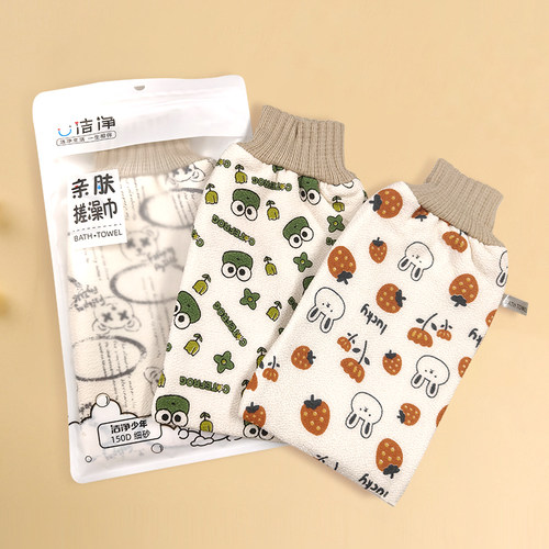 顺丰包邮搓澡巾细砂搓背搓泥去污双面加厚手套清洁沐浴神器洁净 - 图3