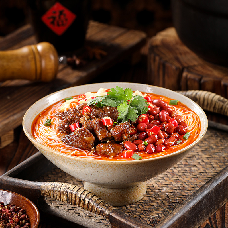稻花香快乐食客酸辣过桥米线酸辣粉冲泡方便面速食宿舍夜宵泡面