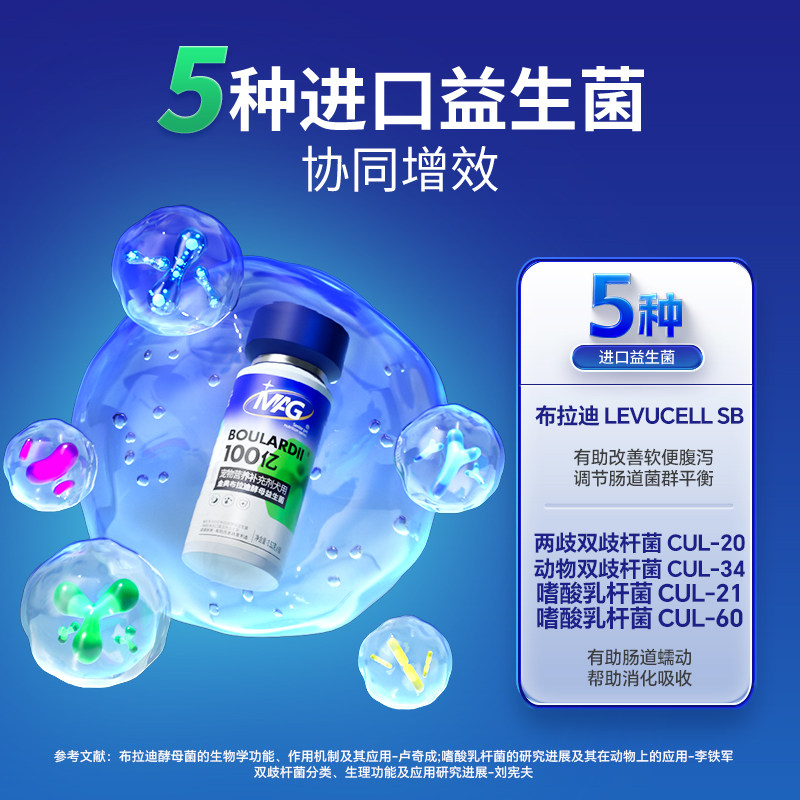 MAG金典布拉迪酵母狗狗益生菌加强版调理肠胃软便腹泻呕吐