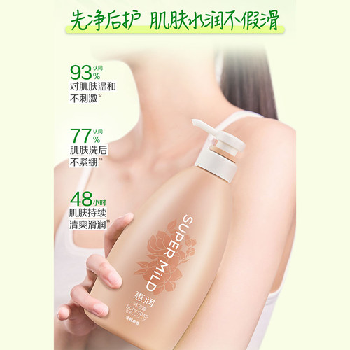 惠润淡雅果味沐浴露家庭装滋润保湿补水沐浴乳男女 - 图1