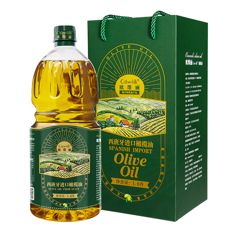 欧维丽olive西班牙进口纯正橄榄油礼盒1.6L礼盒装食用油官方正品 - 图3