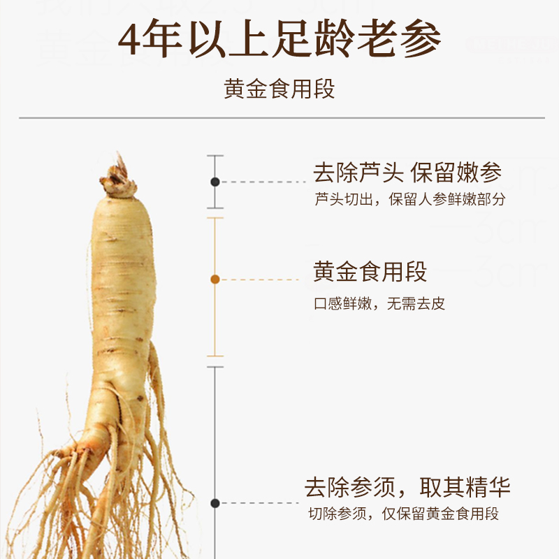 北京同仁堂人参蜜片45g正宗长白山鲜参蜂蜜即食冲泡滋补节日礼盒 - 图0