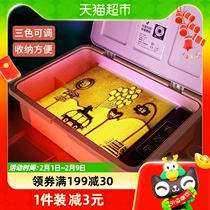 Sand Painting Bench Children Diy Handmade Sand Painting Trays Beginners Colorful Sand Puzzle Toys Graffiti Sand Painting Box Creative Gifts