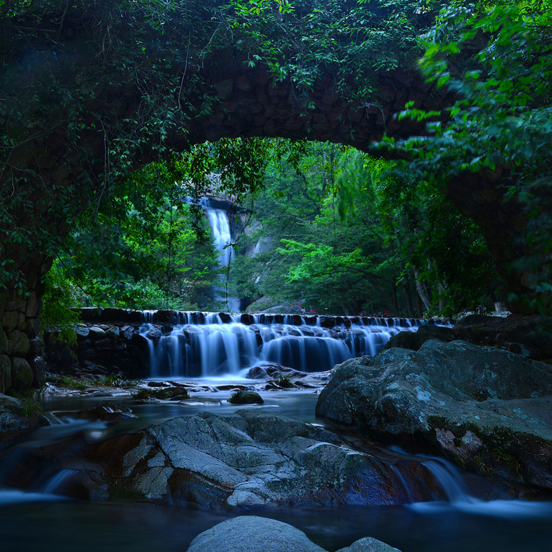 [天台山石梁飞瀑景区-石梁飞瀑门票]台州天台山石梁飞瀑大门票 - 图0