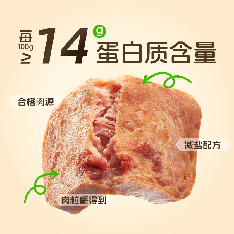 猪掌门午餐肉罐头198g*1罐经典原味猪肉熟食火锅早餐三明治速食品