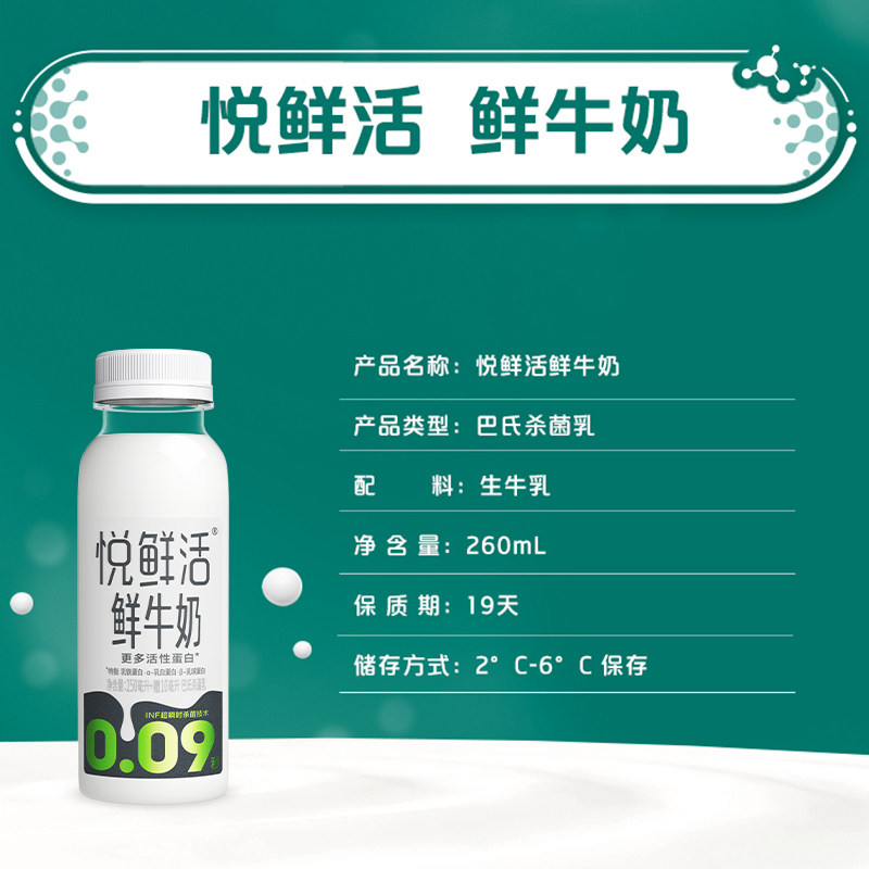 【下拉详情页领优惠】悦鲜活原生高钙低温鲜牛奶原味鲜奶