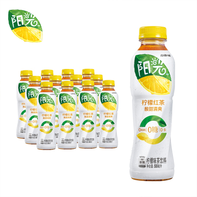 凑单到手31,阳光无糖柠檬红茶饮料500ml*12
