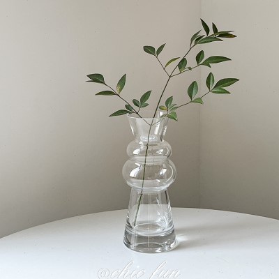 玻璃花瓶水养植物透明水培插干花器皿鲜花客厅装饰品家居摆件简约-图0