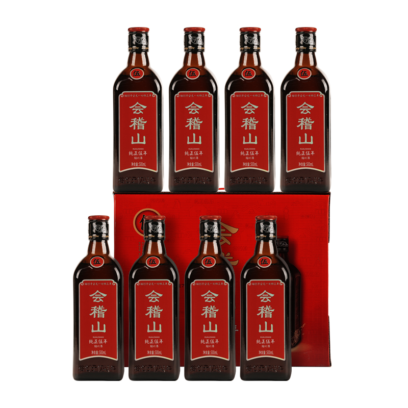 会稽山绍兴黄酒纯正五年花雕酒整箱装半干型加饭酒5年陈