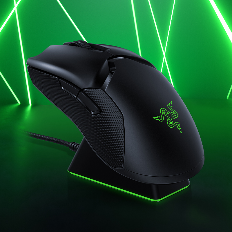 Razer雷蛇毒蝰终极版V2专业版USB充电皮卡丘无线电脑游戏电竞鼠标-图1