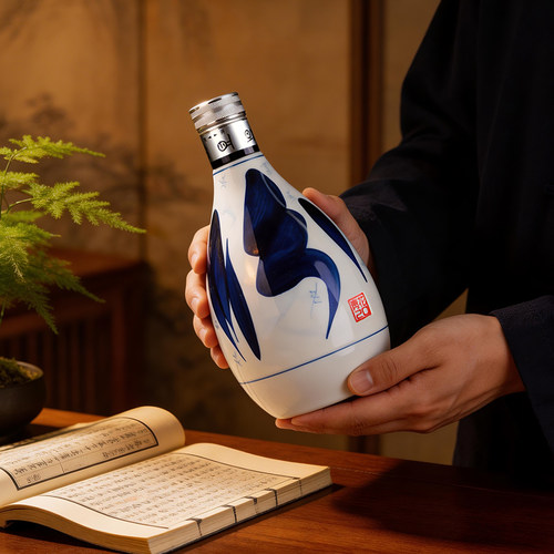 汾酒山西杏花村42度青花20清香型白酒375ml*2瓶送礼 - 图1