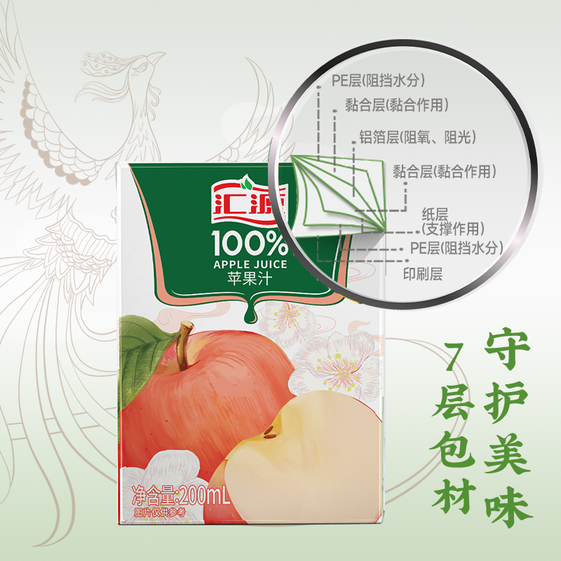 汇源100%果汁国风年货礼盒200ml*12盒口味随机发货