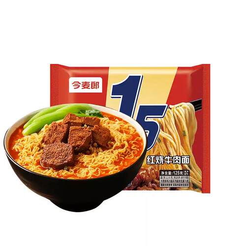 今麦郎1.5倍红烧牛肉拉面速食免煮泡面夜宵 - 图2