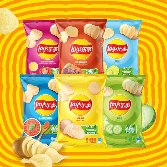 Lay's mixed flavor bagged potato chips