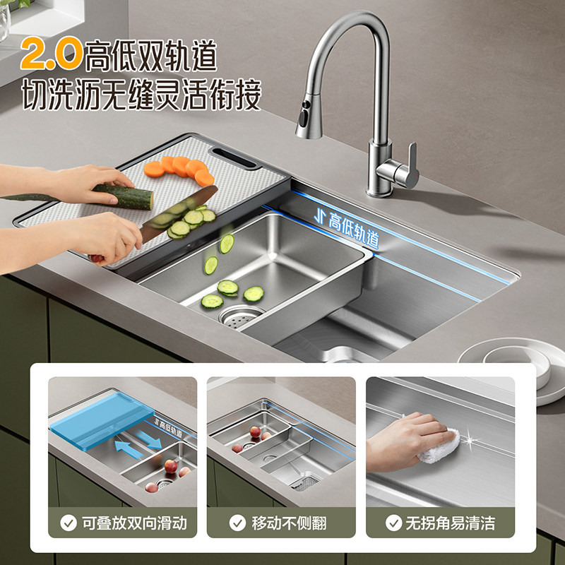 【热销爆款】箭牌银色水槽家用大单槽304不锈钢厨房洗菜盆洗碗槽0,淘宝优惠券,粉丝福利购,淘宝优惠卷