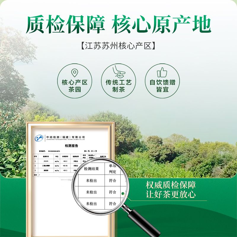 七春绿茶2023新茶碧螺春茶叶75g一级春茶碧螺春嫩芽非特级