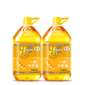 福临门一级大豆油5L*2桶营养丰富健康食用油家用桶装黄豆油餐饮