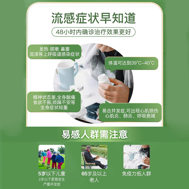 硕世诊断甲流乙流检测试剂盒感冒咽肺炎流感诊断试剂H3N2居家自测