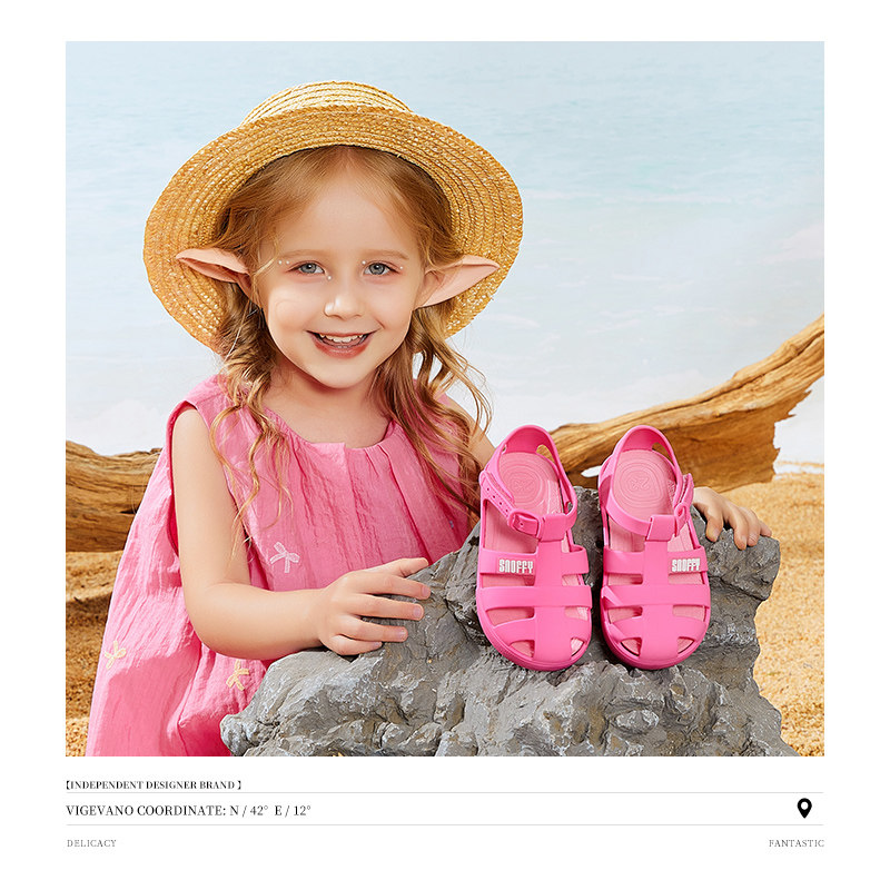 斯纳菲儿童凉鞋果冻鞋夏季海边小公主男女沙滩鞋涉水宝宝包头凉鞋,淘宝优惠券,粉丝福利购,淘宝优惠卷