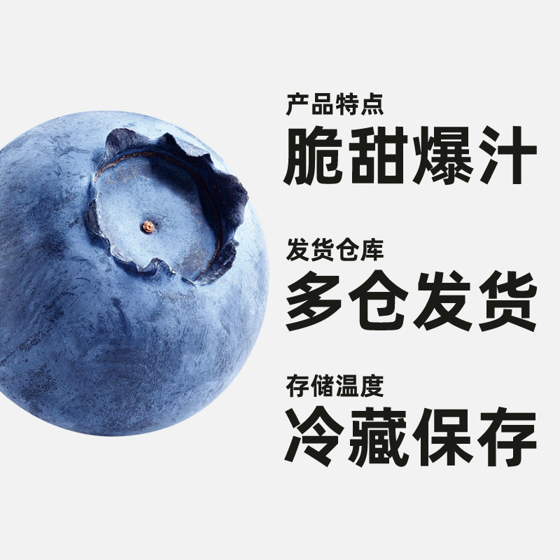 秘鲁进口蓝莓应当季新鲜水果特大果礼盒整箱京运达怡佳颗沃