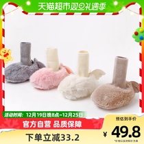 Baby foot cover newborn shoes autumn winter thickened warm shoe cover baby protective foot cover sleeping socks cotton shoes not falling