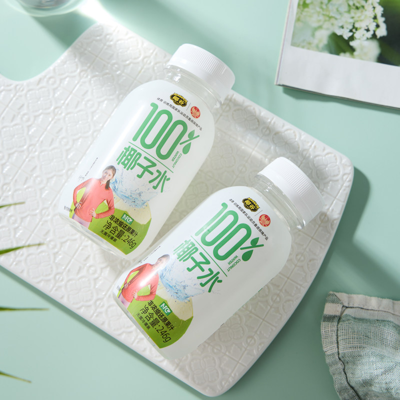 椰谷100%椰子水富含电解质0胆固醇0防腐剂果汁NFC椰子水