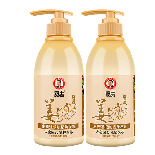 霸王洗发水套装生姜强根赋活450mL*2健发洗发露控油姜汁洗发液-图0