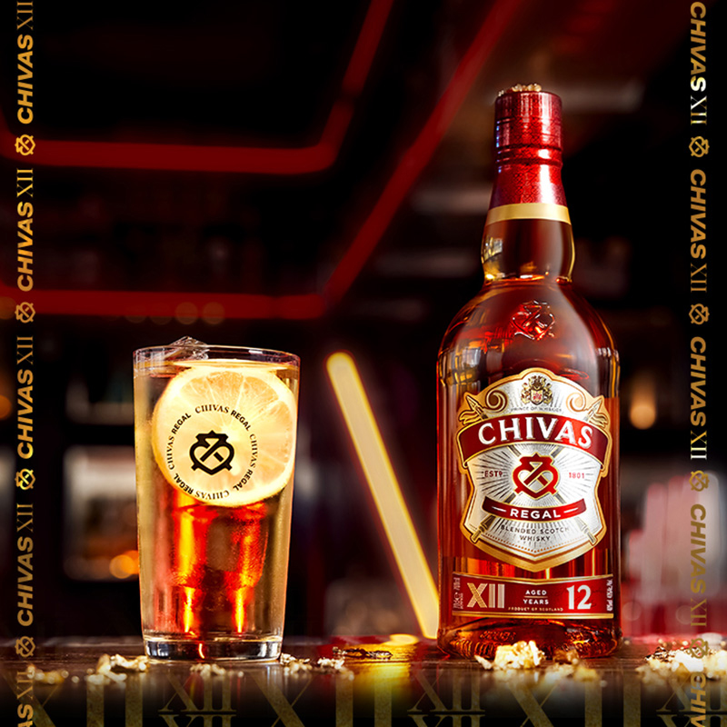 【进口】Chivas芝华士12年苏格兰威士忌700ml洋酒烈酒特调 - 图1