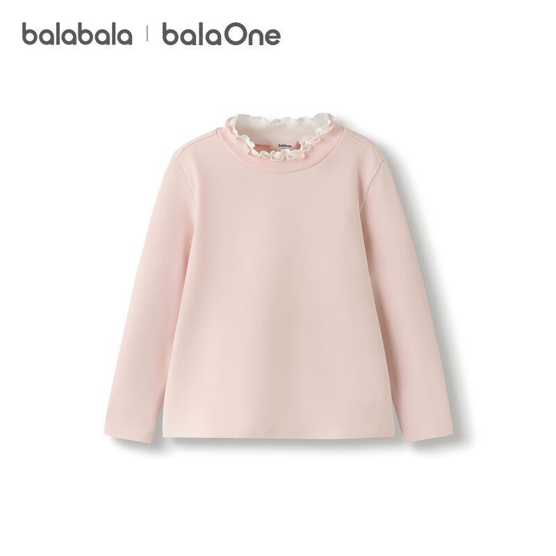 巴拉巴拉balaone童装女童长袖t恤儿童2025新款秋内搭百搭洋气上衣