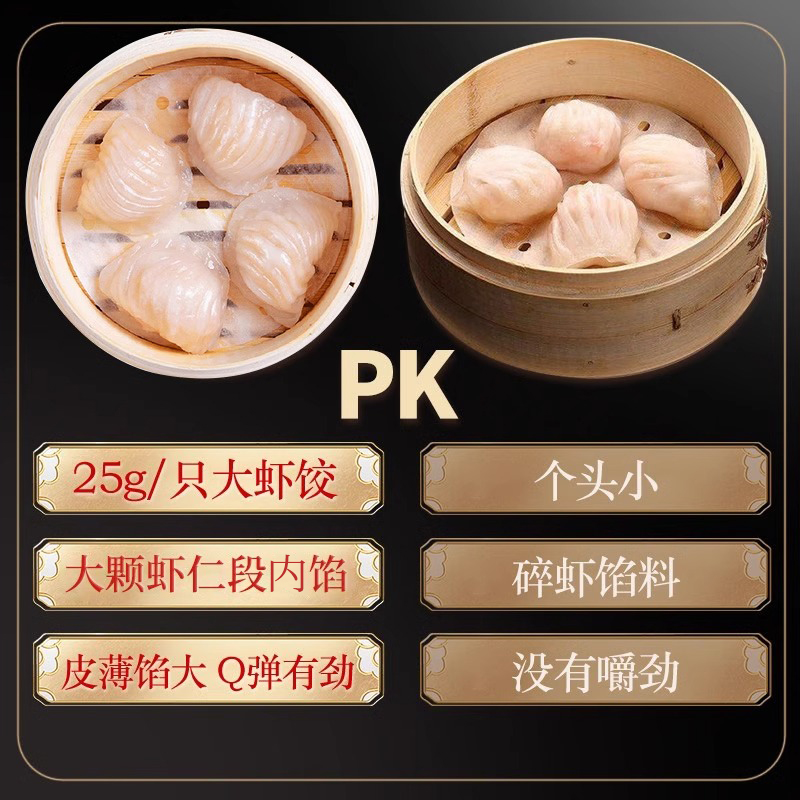 【k姐推荐】国联冬笋水晶虾饺皇1000g/袋40只虾仁早餐半成品 - 图2