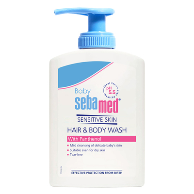 施巴温和清洁儿童洗发水沐浴露