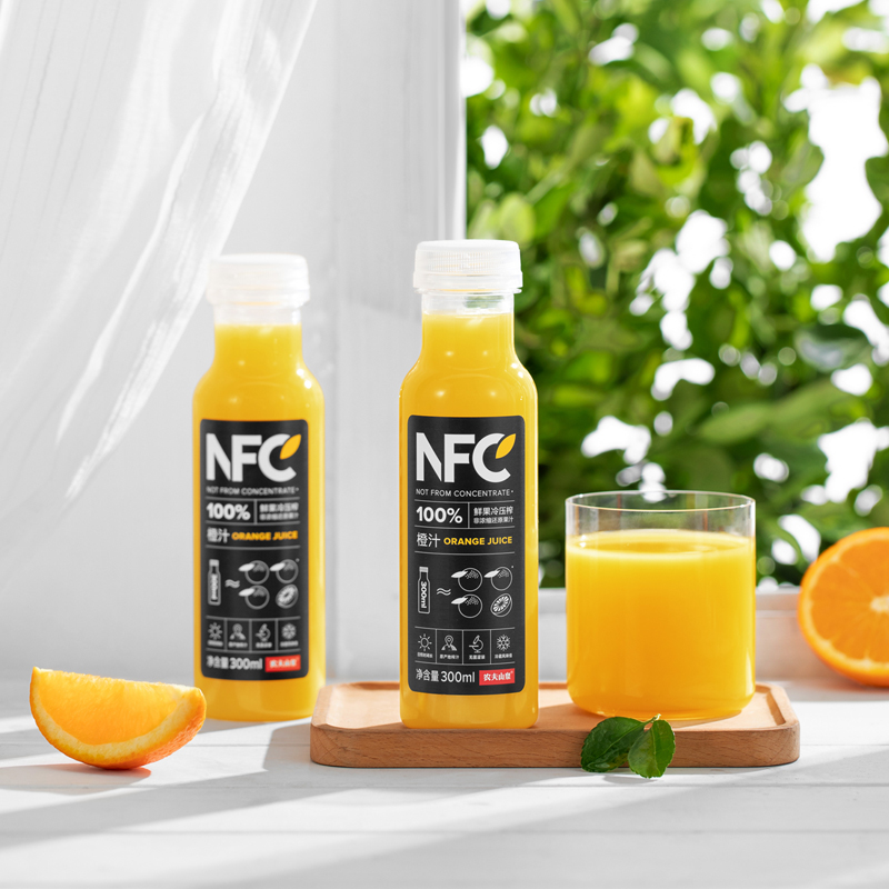 农夫山泉100%NFC果汁300ml*12瓶（橙汁*6+芒果汁*6）-图3