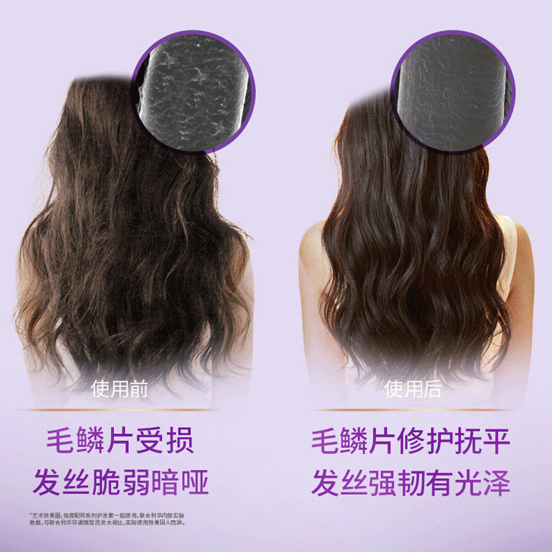 力士玻尿酸新活炫亮洗发水持久留香角蛋白水光瓶