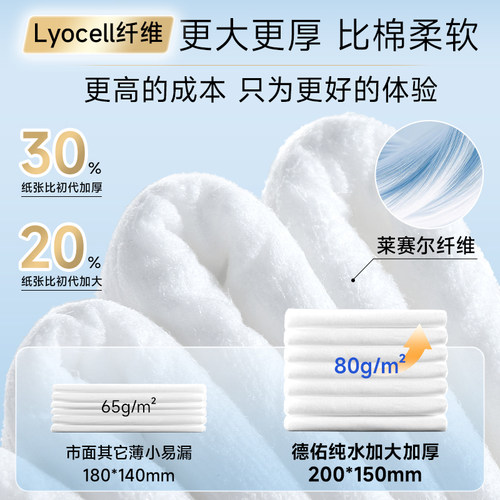 德佑纯水湿厕纸加厚大包擦屁屁洁厕湿纸巾母婴敏感肌专用湿厕巾 - 图2