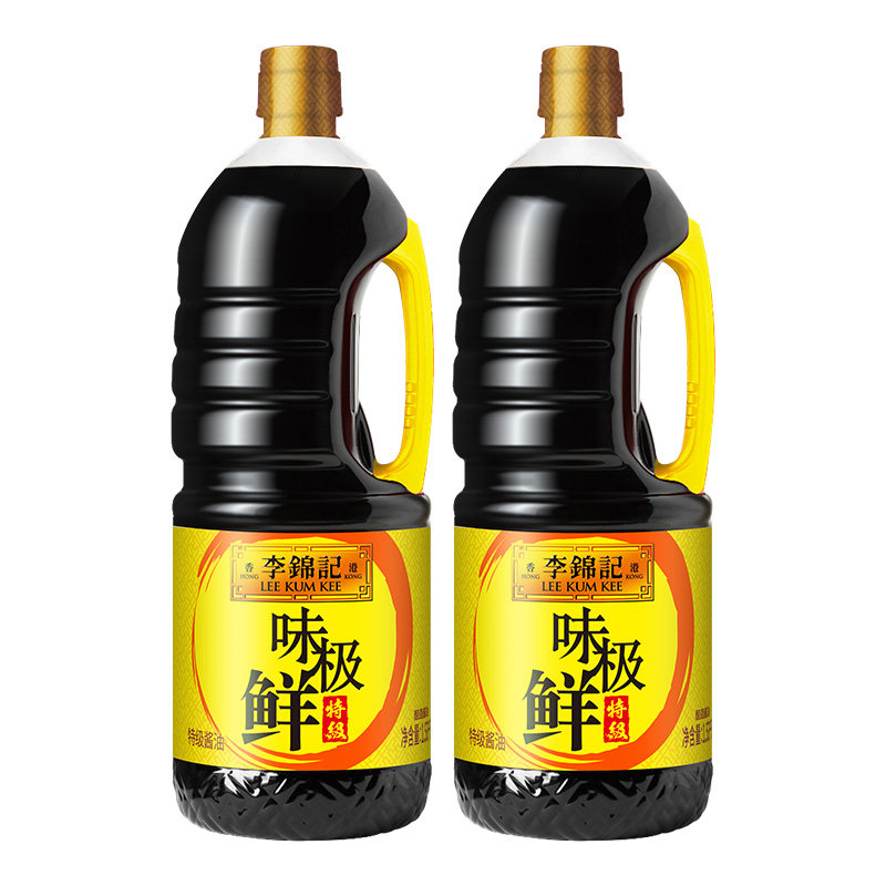 李锦记味极鲜特级酱油1.53kg*2头道生抽酱油炒菜凉拌点蘸提鲜