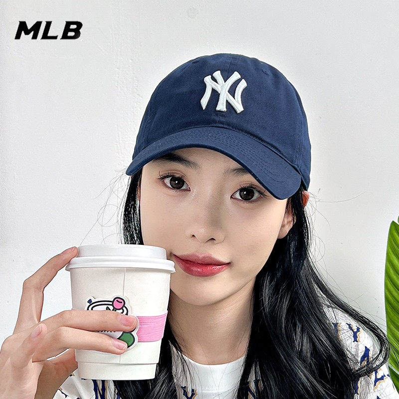 MLB棒球帽男女帽日常时尚简约休闲帽透气通勤运动帽软顶帽鸭舌帽,淘宝优惠券,粉丝福利购,淘宝优惠卷