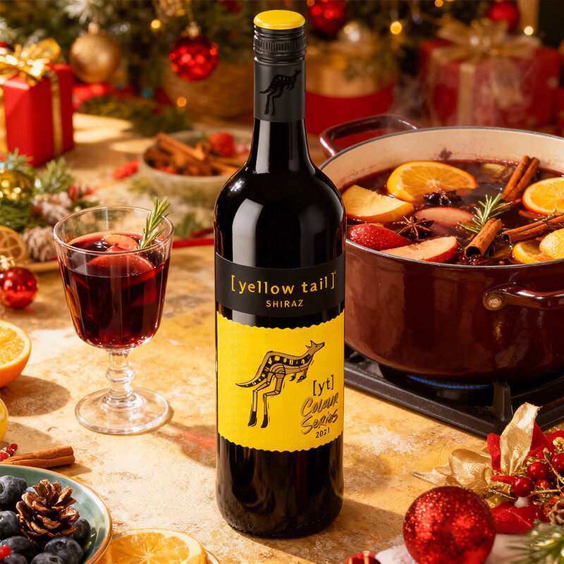 原瓶进口黄尾袋鼠缤纷西拉半干红葡萄酒红酒750ml*6整箱婚宴聚会