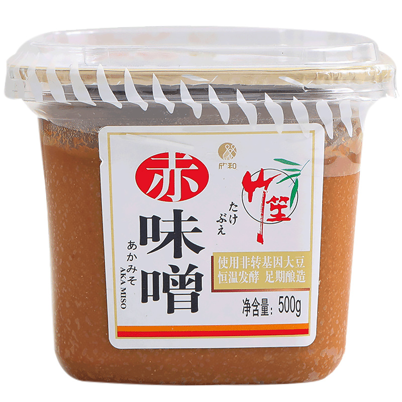 欣和竹笙赤味噌酱味增汤500g日式风味速食拉面汤料黄豆酱大酱汤底 - 图0