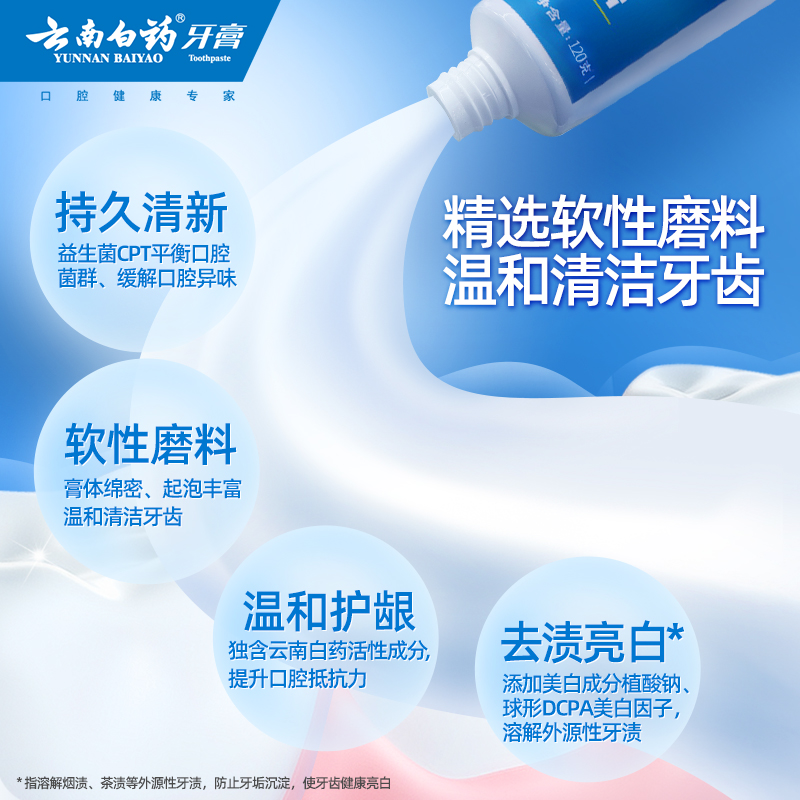 云南白药好口腔实惠家庭装435g牙膏 天猫超市牙膏