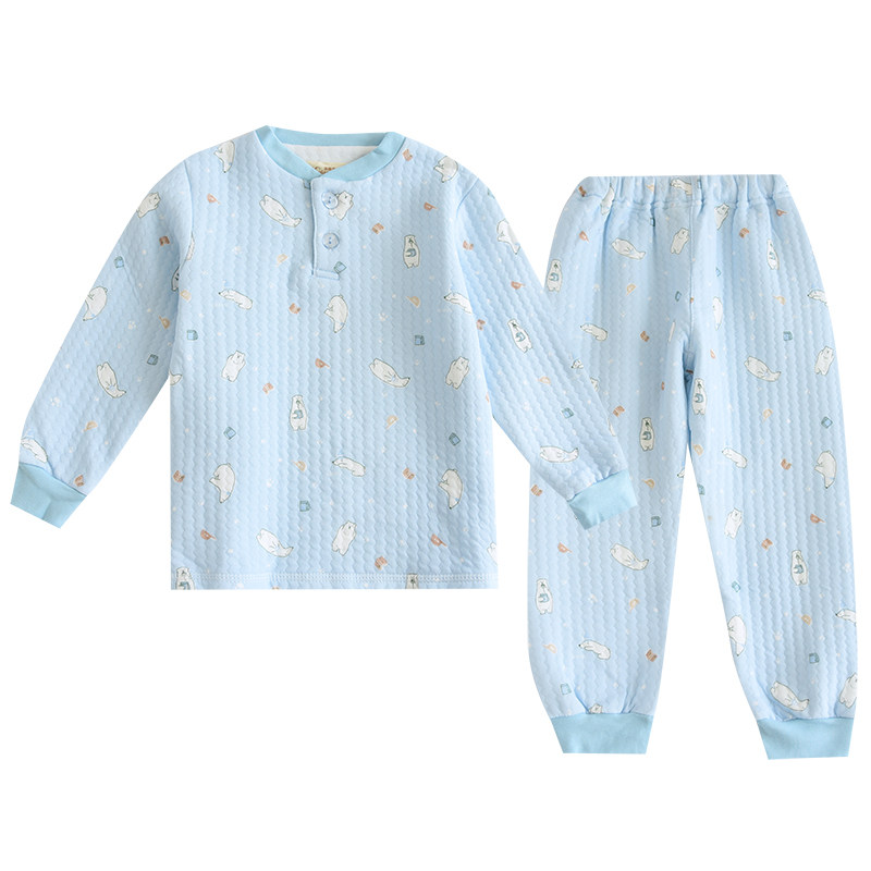 男童加厚儿童秋冬纯棉空气层睡衣恐龙套头全棉保暖内衣套家居服,淘宝优惠券,粉丝福利购,淘宝优惠卷