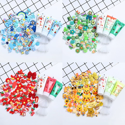 Реалистичный кремовый чехол для телефона, набор материалов, пенал ручной работы, аксессуар для волос, комплект, DIY