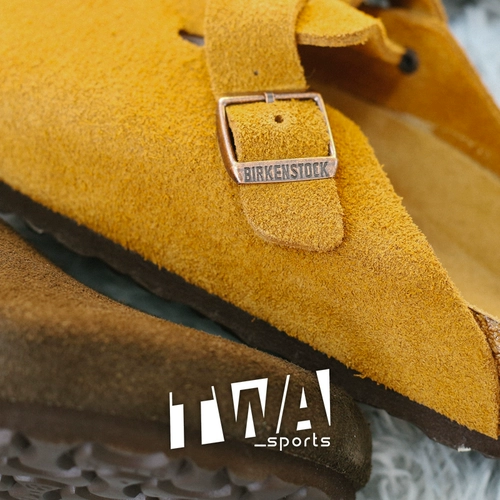 Twabirkenstock Slippers Summer Boston Импортированное пробковое дно мужчины и женщины Retro Cold Dragg Leather Head