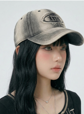 复古牛仔棒球帽显脸小防晒男女