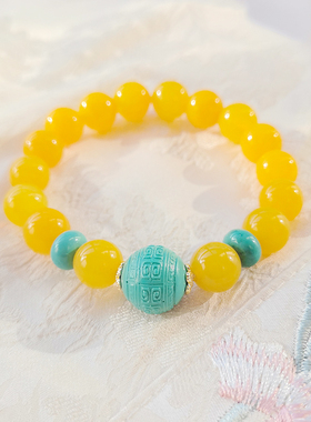 10MM天然7A级黄玛瑙手串多款可选