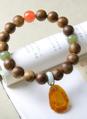 2025冬季上新绿奇楠沉香木手链