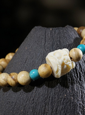 奶香木08单圈醒狮款配饰手链木质