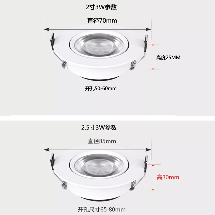 色温展示灯色温墙展示灯超薄嵌入式射灯展厅柜子展架设计灯光展示 - 图0